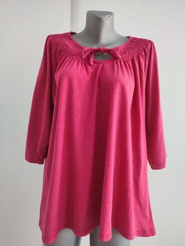 Women's Clothing: 5XL, Spandex, Single-colored, color - Pink — 1