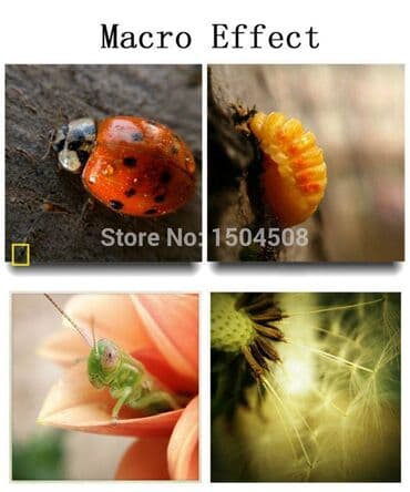 lampe za nokte: 3 u 1 nova sočiva za mobilni telefon makro, široko ugano, riblje oko — 9