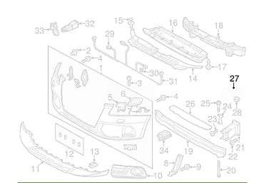 audi a4 b7 s line branik: NOSAC BRANIKA ZA AUDI OSTALO OD 2009. DO 2017. GOD. - 8R0 807 284C — 3