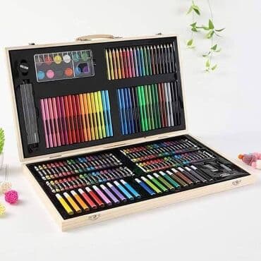 Ostale dečije stvari: Kreativni set Drvene, Vodene,Flomasteri, Voštane 180 KOM Kreativni