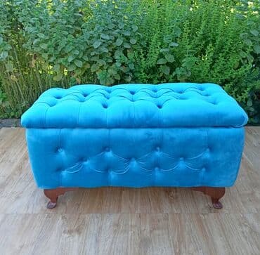troset: Elegantni tapacirani sanduk 90x40x50, sa dugmićima, idealan za — 3