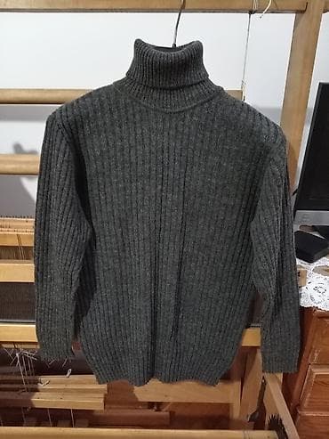 mona torba nova: SUPER POVOLJNO! NOVA ženska rebrasta rolka tamno sive boje, vel. M-L — 3