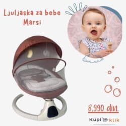 Ormari: Ljuljaška za bebe Marsi - Udobna i sigurna bebi-ljuljaška sa mekanim — 3