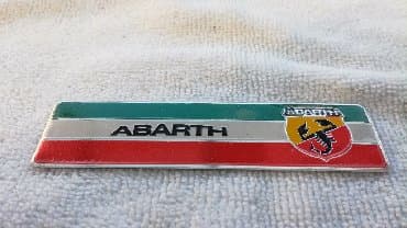 samolepljive lajsne za auto na metar: Samolepljiva metalna pločica - ABARTH Samolepljiva metalna pločica - — 4