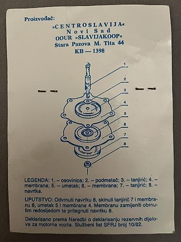 zadnji kardan lada niva: LADA – komplet za opravku benzinske pumpe (membrane i zaptivke) — 2