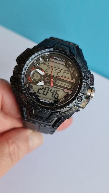 kožni kaiš za sat: Sportski digitalno-analogni sat Jpphase JP-700045 - Kućište i kaiš u — 1
