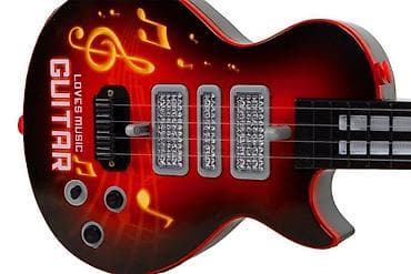 elektricni motori za decu: Električna gitara za decu sa melodijama – crvena Šifra proizvoda — 3