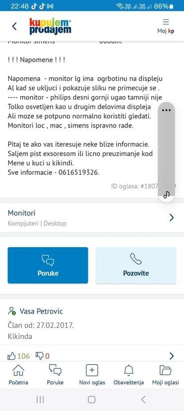 iphone c: Monitori ispravni cene vidi u prezadjoj slici na zadnjoj slici su moje — 14