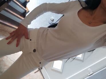 push up helanke novi sad: Zara, S (EU 36), Pamuk, Jednobojni, bоја - Bela — 1