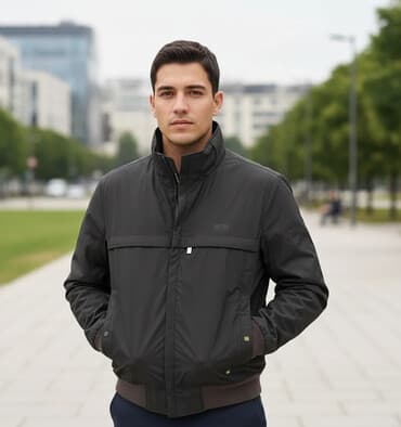 jakna za prelazno vreme: Jakna za prelazni period, M, Hugo Boss, bоја - Crna — 1