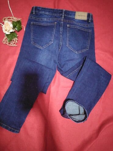 zara helanke sa prorezom: ZARA farmerke br. 38. 98%cotton., 2%elastina. Poluobim struka — 4