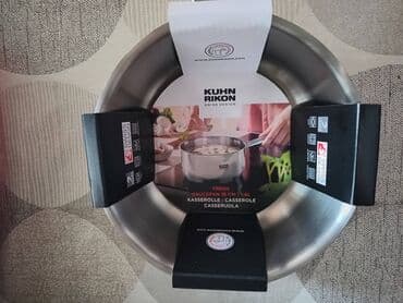 dupli lavabo sa ormaricem: KUHN RIKON šerpica sa drškom, prestižnog kvaliteta, Swiss design, nova — 5