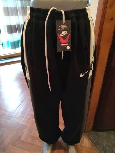 jakne za zimu: Donji deo trenerke, 5XL (EU 62), Nike, bоја - Crna, Pamuk — 2