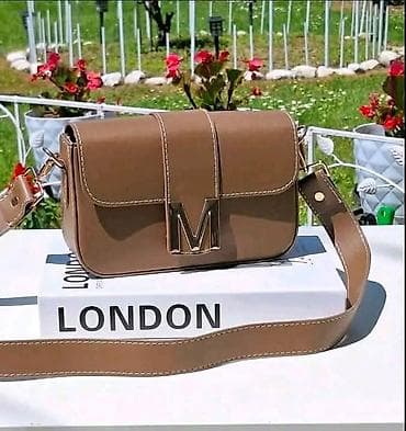 marco polo torba: Ženska torba preko ramena sa slovom “M” - Materijal: veštačka koža; — 5