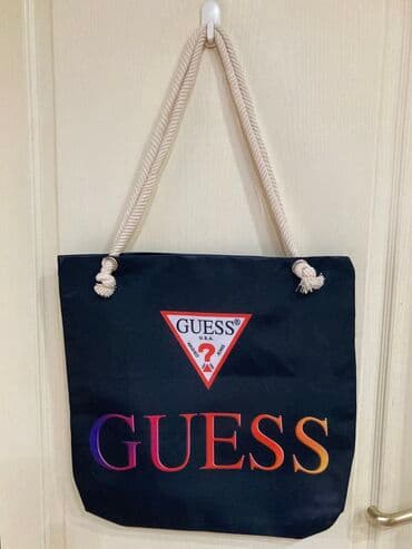 guess cipele zenske: Torba za plažu, Guess, Materijal: Saten — 1