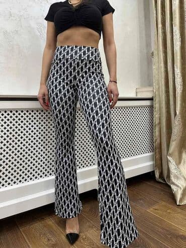 zvoncare pantalone prodaja: S (EU 36), M, XL, Visok struk, Zvoncare — 6