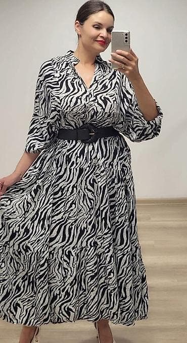 haljine za mamu i cerku: 🔥Snizeno3300 dinara🔥 Viskoza - idealna za krupnije dame💫 Obim grudi — 1