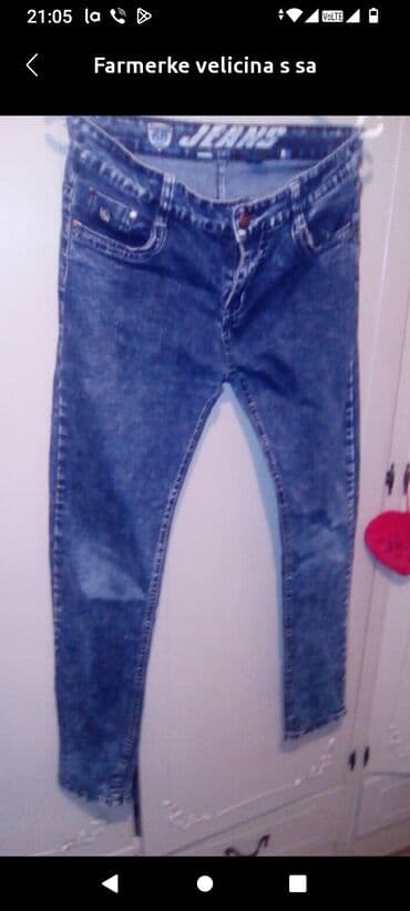 zvonaste pantalone za devojcice: Skinny, 152-158 — 1