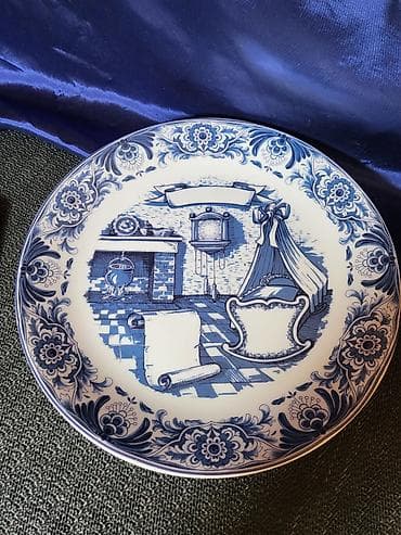 Antikviteti: Tanjir za na zid za rodjenje deteta Bavaria porcelan.1960g+. Tanjir — 6