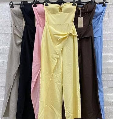Jumpsuits: Kombinezon elegantni sa ukrasnim kopčama. - Model dugački kombinezon — 4