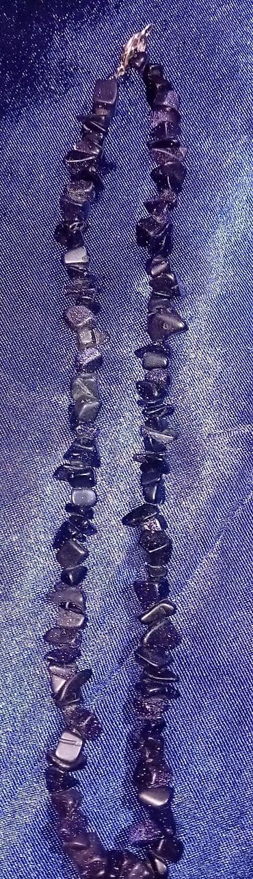 torbice nike: Ručno rađene ogrlice – razni modeli - Set od zlatno‑braon perli — 5