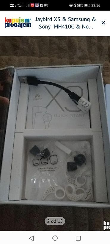 price sa zvucnikom: Jaybird X3 bežične sportske slušalice sa kompletnom originalnom — 3
