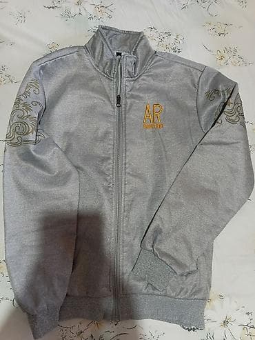 Kućna odeća: Siva trenerka – komplet jakna i donji deo - Materijal: mekana, topla — 8