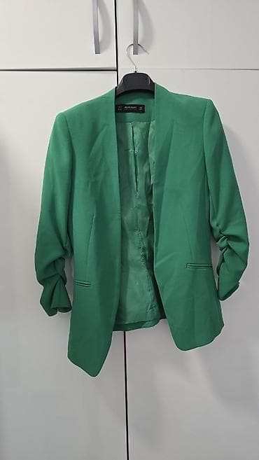 obuca turska: Ženski zeleni blejzer – Dilvin Basic Collection - Brend: Dilvin Basic — 3
