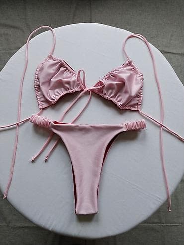 plazma torba: Dvodelni bikini set – roze/bordo-crvena - Gornji dio: klasičan — 2