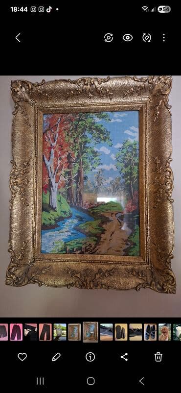 Clocks for home: Needlepoint, Used, Paid delivery — 1