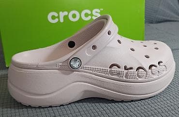 zara papuče: Crocs Baya Platform Clog – bež klompe sa platformom 41/42-W10 cena — 5
