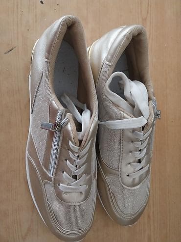 Venčanice i aksesoari: Ženske patike – zlatne/šampanj ton - Elegantne platforme sa — 4