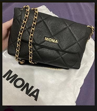 ipanema papuce na platformu: Mona ženska torba preko ramena od prirodne kože, crna boja. Klasičan — 1