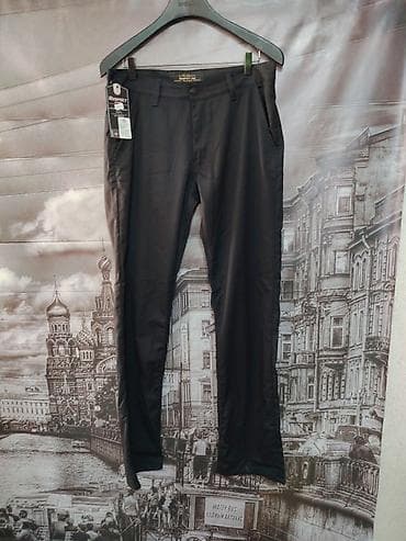 prodaja teksas kosulja: Zenske kozne pantalone – klasičan kroj - Boja: crna - Model: ravne — 1