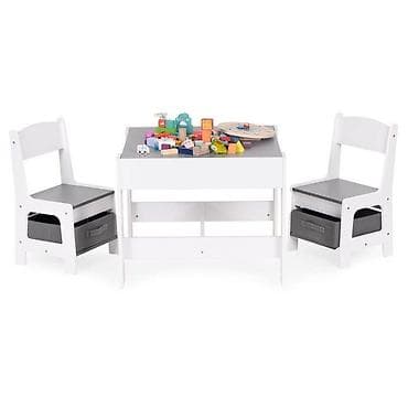 kupujem prodajem stolice: Dečiji set sto i 2 stolice sa tablom za pisanje White ECOTOYS Šifra — 3