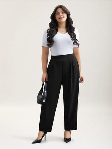 zenske pantalone online prodaja: 4XL (EU 48), Visok struk, Šalvare — 2