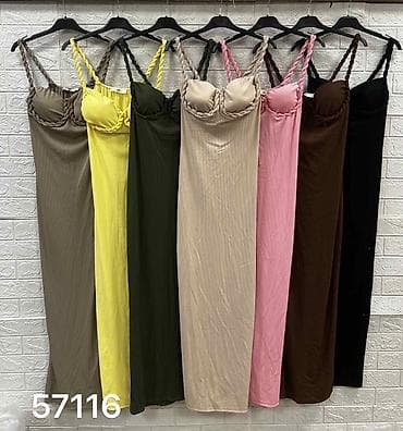 haljina 110: ✅Ženska maxi haljina sa pletenim bretelama
✅2000 din — 6