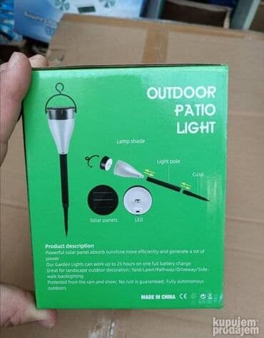 bastenske nadstresnice: Solarne Lampe u Boji NOVO Bastenske Lampe 6 Kom. AKCIJA Cene nisu — 5