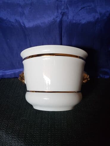 porcelanske solje za caj: Saksija nova Vohenstrauss J.Seltmann Bavaria. 1950g +. Porcelanska — 2