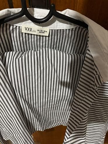 zenske bluze: Ženska košulja i šorc VOOL Style - Model: prugasta košulja sa belim — 2