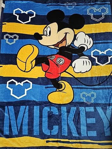 Furniture Covers: Mekano ćebe sa motivom Mikija Mausa 150x200 - Dizajn: veliki — 1