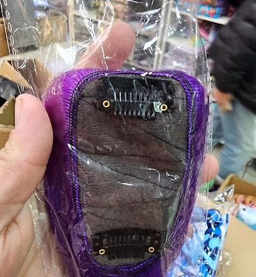 Perike i klipse: Ljubičasta pletenica u obliku konjskog repa koja se pričvršćuje — 5