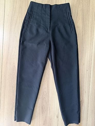ZARA Elegantne crne pantalone visokog struka - Klasičan ravni kroj sa na lalafo.rs ZARA Elegantne crne pantalone visokog struka - Klasičan ravni kroj sa
