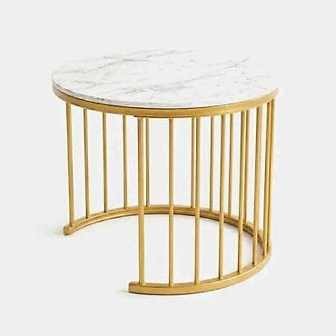 stolovi i stolice za dnevni boravak: 🪑✨ Set modernih stolića MILANO – 3 komada – imitacija mermera ➡💰 — 7