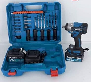 kljuc za busilicu: Aku udarni odvijač+ bušilica šrafilica 128V, 15Ah + set alata8000 din — 1
