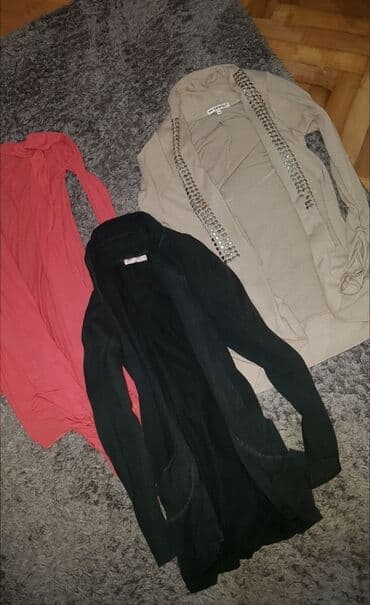 zenski kompleti prsluk i pantalone: One size, Pamuk, Na kopčanje, Jednobojni — 1