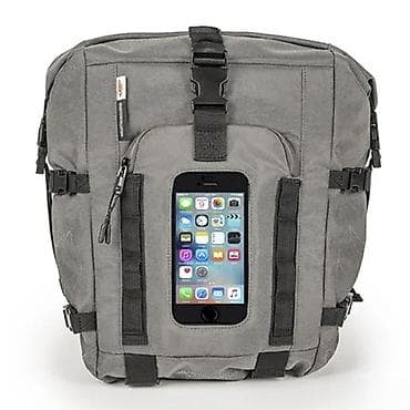 nike torbe: Siva tekstilna torba za motocikl, praktičnog i funkcionalnog dizajna — 3