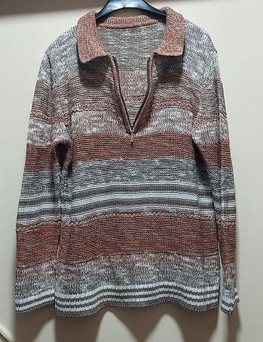 balenciaga dzemper: Pletena ženska bluza/džemper sa polukragom i rajsferšlusom do pola — 1