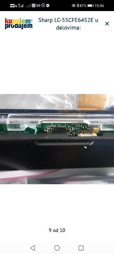 cetka za ispravljanje kose cena: Sharp LC-55CFE6452E – delovi Dostupni originalni delovi sa modela — 10