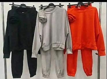 komplet odece: Ženski komplet trenerke – bluza i donji deo - Model: dvoslojni — 1